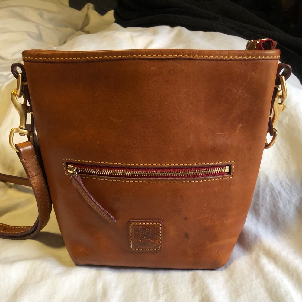 Brown Leather Crossbody Bag dooney bourke tan brown